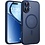 Ntech Hoesje Geschikt voor iPhone 17 Hoesje Donker Blauw - Hoesje Geschikt voor MagSafe iPhone 17 - Shockproof Back Cover met Lens beschermer