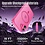 Ntech Hoesje Geschikt voor iPhone 17 Hoesje Roze - Hoesje Geschikt voor MagSafe iPhone 17 - Shockproof Back Cover met Lens beschermer