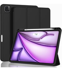 Ntech Tablet Hoes Geschikt voor iPad Air 13 Inch Hoes Zwart