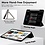 Ntech Tablet Hoes Geschikt voor iPad Air 13 Inch Hoes Zwart - Tri-fold Tablet Hoesje Case, iPad Air (2025) M3 / Air 13 inch (2024) M2 Trifold Stand Smart Case