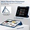 Ntech Tablet Hoes Geschikt voor iPad Air 13 Inch Hoes Donker Blauw - Tri-fold Tablet Hoesje Case, iPad Air (2025) M3 / Air 13 inch (2024) M2 Trifold Stand Smart Case