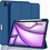Ntech Tablet Hoes Geschikt voor iPad Air 13 Inch Hoes Donker Blauw - Tri-fold Tablet Hoesje Case, iPad Air (2025) M3 / Air 13 inch (2024) M2 Trifold Stand Smart Case
