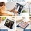 Ntech Tablet Hoes Geschikt voor iPad Air 13 Inch Hoes Donker Blauw - Tri-fold Tablet Hoesje Case, iPad Air (2025) M3 / Air 13 inch (2024) M2 Trifold Stand Smart Case