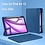 Ntech Tablet Hoes Geschikt voor iPad Air 13 Inch Hoes Donker Blauw - Tri-fold Tablet Hoesje Case, iPad Air (2025) M3 / Air 13 inch (2024) M2 Trifold Stand Smart Case