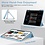 Ntech Tablet Hoes Geschikt voor iPad Air 13 Inch Hoes Licht Blauw - Tri-fold Tablet Hoesje Case, iPad Air (2025) M3 / Air 13 inch (2024) M2 Trifold Stand Smart Case