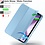 Ntech Tablet Hoes Geschikt voor iPad Air 13 Inch Hoes Licht Blauw - Tri-fold Tablet Hoesje Case, iPad Air (2025) M3 / Air 13 inch (2024) M2 Trifold Stand Smart Case