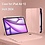 Ntech Tablet Hoes Geschikt voor iPad Air 13 Inch Hoes Rose Goud - Tri-fold Tablet Hoesje Case, iPad Air (2025) M3 / Air 13 inch (2024) M2 Trifold Stand Smart Case