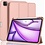 Ntech Tablet Hoes Geschikt voor iPad Air 13 Inch Hoes Rose Goud - Tri-fold Tablet Hoesje Case, iPad Air (2025) M3 / Air 13 inch (2024) M2 Trifold Stand Smart Case