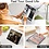 Ntech Tablet Hoes Geschikt voor iPad Air 13 Inch Hoes Grijs - Tri-fold Tablet Hoesje Case, iPad Air (2025) M3 / Air 13 inch (2024) M2 Trifold Stand Smart Case