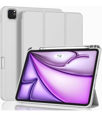 Ntech Tablet Hoes Geschikt voor iPad Air 13 Inch Hoes Grijs