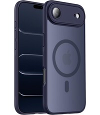 Ntech Hoesje Geschikt voor iPhone Air Hoesje Donker Blauw