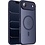 Ntech Hoesje Geschikt voor iPhone Air Hoesje Donker Blauw - Hoesje Geschikt voor MagSafe iPhone Air - Shockproof Back Cover met Lens beschermer