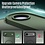 Ntech Hoesje Geschikt voor iPhone Air Hoesje Pine Groen - Hoesje Geschikt voor MagSafe iPhone Air - Shockproof Back Cover met Lens beschermer