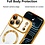 Ntech Magsafe Hoesje Geschikt voor iPhone 17 Pro Max hoesje Transparant / Goud - Lens beschermer – backcover