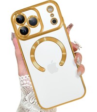 Ntech Magsafe Hoesje Geschikt voor iPhone 17 Pro Max hoesje Transparant