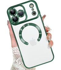 Ntech Magsafe Hoesje Geschikt voor iPhone 17 Pro Max hoesje Transparant