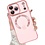 Ntech Magsafe Hoesje Geschikt voor iPhone 17 Pro hoesje Transparant / Rose Goud - Lens beschermer – backcover