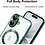 Ntech Magsafe Hoesje Geschikt voor iPhone 17 hoesje Transparant / Groen - Lens beschermer – backcover