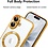 Ntech Magsafe Hoesje Geschikt voor iPhone 17 hoesje Transparant / Goud - Lens beschermer – backcover