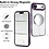 Ntech Magsafe Hoesje Geschikt voor iPhone Air hoesje Transparant / Paars - Lens beschermer – backcover