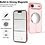 Ntech Magsafe Hoesje Geschikt voor iPhone Air hoesje Transparant / Rose Goud - Lens beschermer – backcover