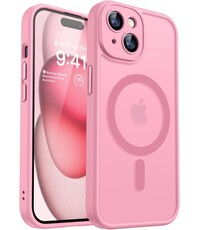 Ntech Hoesje Geschikt voor iPhone 15 Plus Hoesje Roze