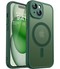 Ntech Hoesje Geschikt voor iPhone 15 Plus Hoesje Pine Groen