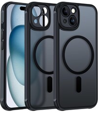 Ntech Hoesje Geschikt voor iPhone 15 Plus Hoesje Zwart