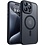 Ntech Hoesje Geschikt voor iPhone 15 Pro Hoesje Zwart - Hoesje Geschikt voor MagSafe iPhone 15 Pro - Shockproof Back Cover met Lens beschermer
