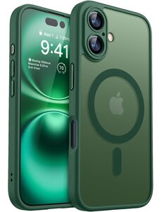 Ntech Hoesje Geschikt voor iPhone 16 Plus Hoesje Pine Groen