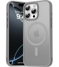 Ntech Hoesje Geschikt voor iPhone 16 Pro Hoesje Grijs