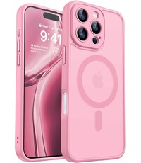 Ntech Hoesje Geschikt voor iPhone 16 Pro Hoesje Roze