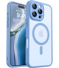 Ntech Hoesje Geschikt voor iPhone 16 Pro Hoesje Licht Blauw