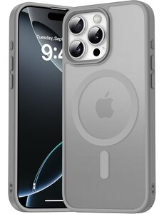 Ntech Hoesje Geschikt voor iPhone 16 Pro Max Hoesje Grijs