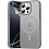 Ntech Hoesje Geschikt voor iPhone 16 Pro Max Hoesje Grijs - Hoesje Geschikt voor MagSafe iPhone 16 Pro Max - Shockproof Back Cover met Lens beschermer