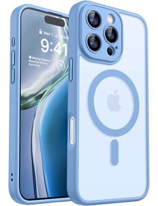 Ntech Hoesje Geschikt voor iPhone 16 Pro Max Hoesje Licht Blauw