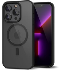 Ntech Ntech -  Hoesje Geschikt voor iPhone 13 Pro Hoesje Mat Zwart