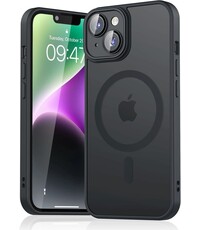 Ntech Ntech -  Hoesje Geschikt voor iPhone 14 Hoesje Mat Zwart