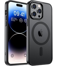 Ntech Ntech -  Hoesje Geschikt voor iPhone 14 Pro Hoesje Mat Zwart