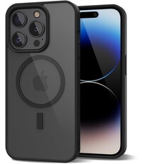 Ntech Ntech - Hoesje Geschikt voor iPhone 14 Pro Max Hoesje Mat Zwart