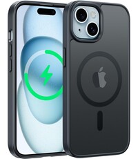 Ntech Ntech - Hoesje Geschikt voor iPhone 15 Hoesje Mat Zwart