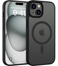 Ntech Ntech -  Hoesje Geschikt voor iPhone 15 Plus Hoesje Mat Zwart