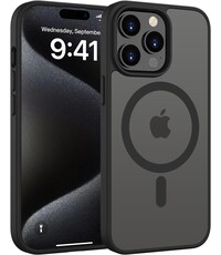 Ntech Ntech - Hoesje Geschikt voor iPhone 15 Pro Hoesje Mat Zwart