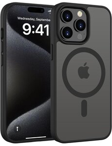 Ntech Ntech - Hoesje Geschikt voor iPhone 15 Pro Hoesje Mat Zwart