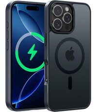 Ntech Ntech - Hoesje Geschikt voor iPhone 16 Pro Hoesje Mat Zwart