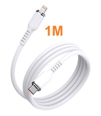 Ntech usb c kabel 1M - usb c kabel apple Silicone wit