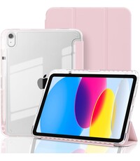 Ntech Hoes geschikt voor iPad 11 (2025) A16 11th Generation hoes Rose Goud