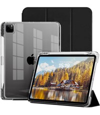 Ntech Hoes geschikt voor iPad Air 13 Inch hoes Smart Zwart