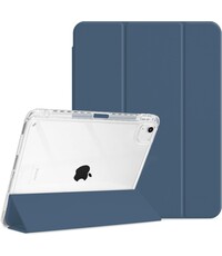 Ntech Hoes geschikt voor iPad Air 13 Inch hoes Smart Donker Blauw