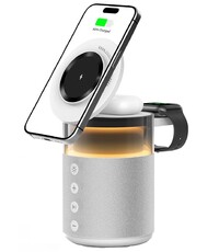 Ntech draadloze oplader iphone 5-in-1 - 15W Snellader Wit